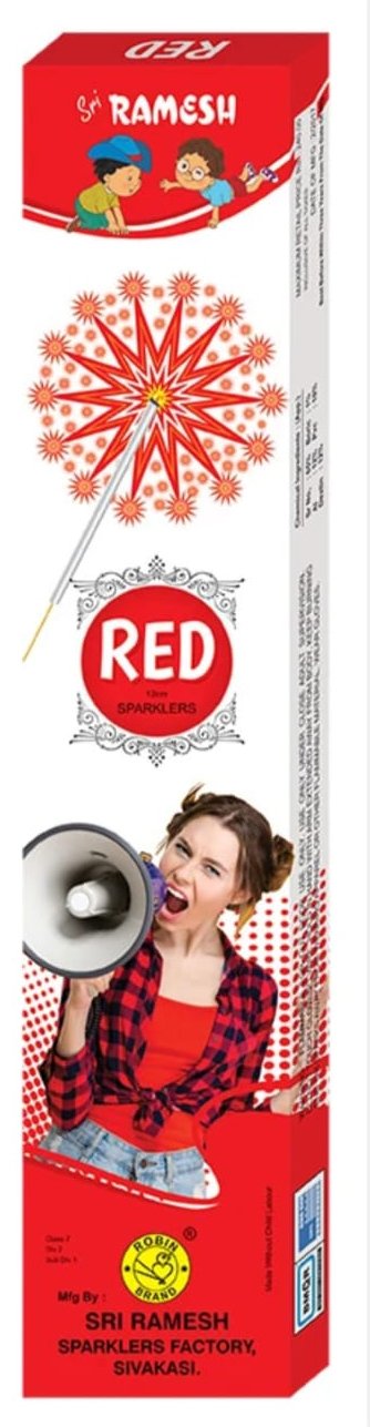 12 cm Red Colour (Intel) (10 Pcs.)